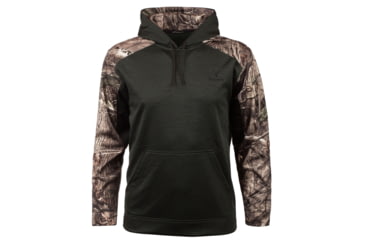 Image of Huntworth Heather Performance Fleece Hoodie - Mens, Heather Spruce and Hiddn, X-Large, E-9137-SP/HDN-XL