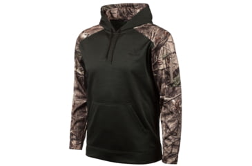 Image of Huntworth Heather Performance Fleece Hoodie - Mens, Heather Spruce and Hiddn, X-Large, E-9137-SP/HDN-XL