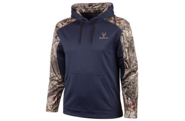 Image of Huntworth Hunting Performance Fleece Mens Hoodie, Heather Navy/Hiddn, Extra Large E-9137-HN/HDN-XL
