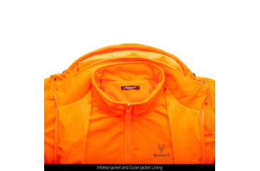 Image of Huntworth Huntington 3-in-1 Waterproof Tricot Jacket - Mens, Blaze, 2XL, E-9364-BZ-2XL