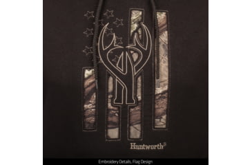 Image of Huntworth Knit Jersey Hoodie Icon/Flag - Mens, Black / Hiddn, 2XL, E-9467-BK/HDN-2XL