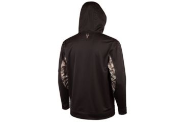 Image of Huntworth Lifestyle Performance Fleece Hoodie - Mens, Black/Hiddn, Large E-924-BK/HDN-L