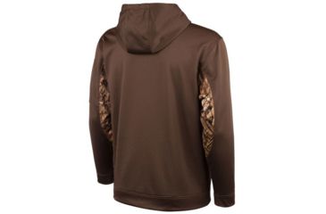 Image of Huntworth Lifestyle Performance Fleece Hoodie - Mens, Brown/Marshland, 2XL E-924-BN/WF-2XL