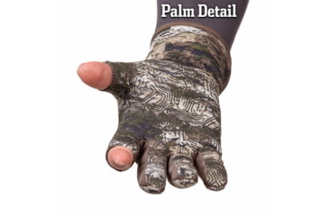 Image of Huntworth Ames Light Weight Soft Shell Glove w/ 1/2 Fingers - Men's, Tarnen, Large, E-1471-TRN-L