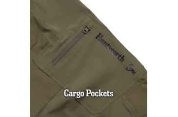 Image of Huntworth Durham Light Weight Stretch Woven Pants - Men's, Olive Green, Large, E-9177-OLV-L