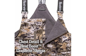 Image of Huntworth Matterhorn Heat Boost Heavyweight Waterproof Lined Hunting Bib Overalls - Mens, Disruption, Extra Large, E-9541-DC-XL