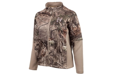 Image of Huntworth Seneca Mid Weight Soft Shell Fleece Interior Hunting Jacket - Womens, Hidden, Medium, E-967-W-HDN-M