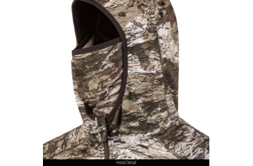 Image of Huntworth Shelton Performance 1/2 Zip Hoodie w/ Facemask - Men's, Tarnen, 4XL, E-9373-TRN-4XL