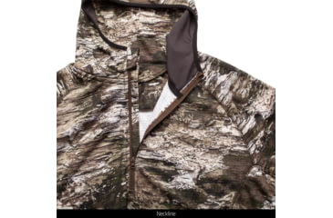 Image of Huntworth Shelton Performance 1/2 Zip Hoodie w/ Facemask - Men's, Tarnen, 4XL, E-9373-TRN-4XL