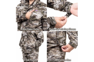 Image of Huntworth Winsted Tricot Waterproof Rain Jacket - Women's, Tarnen, Extra Large, E-9619-W-TRN-XL