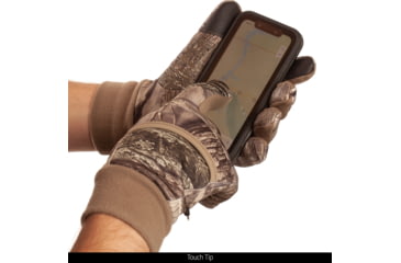 Image of Huntworth Waterproof, Fleece-lined, DWR Shooters Glove - Mens, Hiddn, Medium, E-1332-HDN-M