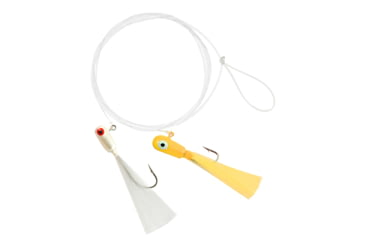 Image of Hurricane Speck/Sand Bass Rig Yellow/White 1/8oz, 1095YW