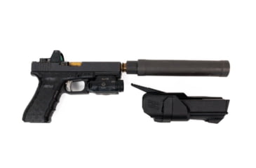 Image of Hush Holsters Streamlight TLR-1 HL-X Nylon Mid Ride OWB Belt Holster, Right Hand, Black, TLR1HLX-RH-RF-MR-00