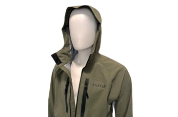 Image of Huto Lifestyle Bone Dry Rain Jacket, Green/Grey, Extra Large, BNERN-JCKT-GRYGRN-XL