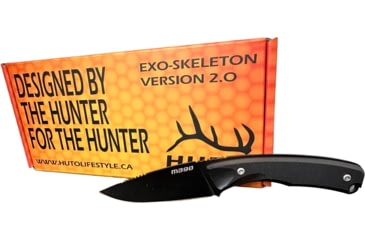 Image of Huto Lifestyle Exo-Skeleton M390 2.0 3 in Knive, Parkarized Finish, Black, EXO-SKLTN-2.0-M390-PARK