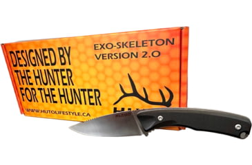 Image of Huto Lifestyle Exo-Skeleton M390 2.0 3 in Knive, Satin Finish, Satin, EXO-SKLTN-2.0-M390-SATN