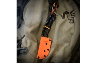 Image of Huto Lifestyle Exo-Skeleton Fixed Blade Knife, Orange, EXO-SKLTN-KNV-LGRN