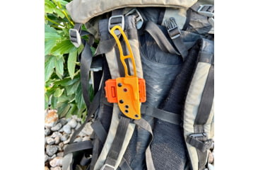 Image of Huto Lifestyle Exo-Skeleton Fixed Blade Knife, Orange, EXO-SKLTN-KNV-LGRN