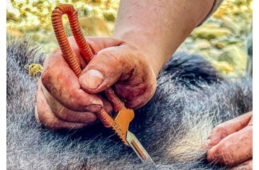 Image of Huto Lifestyle Exo-Skeleton Fixed Blade Knife, Orange, EXO-SKLTN-KNV-LGRN