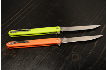 Image of Huto Lifestyle Finisher Folding Hard Blade Skinner Knife, Lime Green, FINSH-KNV-LIMGRN