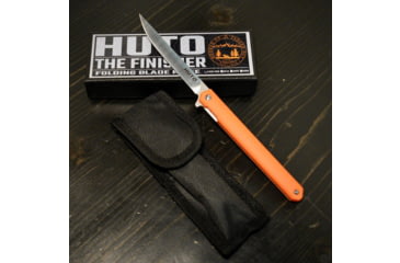 Image of Huto Lifestyle Finisher Folding Hard Blade Skinner Knife, Orange, FINSH-KNV-ORG