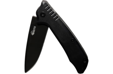 Image of Huto Lifestyle Hunt Harder Folding Hard Blade Knife, Black, HTHD-KNV-BLK