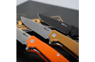 Image of Huto Lifestyle Hunt Harder Folding Hard Blade Knife, Orange, HTHD-KNV-ORG