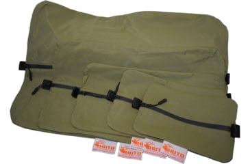 Image of Huto Lifestyle Huto LifeStyle Featherlight Pull Out Packs, Set of 5, Army Green, PLPCK-ARMGRN