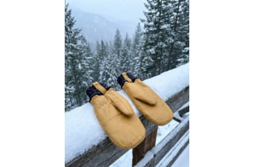 Image of Huto Lifestyle Sherpa Lined Leather Mitten Glove