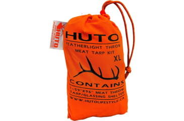 Image of Huto Lifestyle Meat Throw Tarp/Shelter, Extra Large, Orange, MEAT-TARP-XL