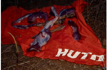 Image of Huto Lifestyle Meat Throw Tarp/Shelter, Regular, Orange, MEAT-TARP-REG