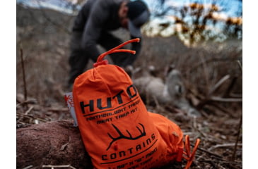 Image of Huto Lifestyle Meat Throw Tarp/Shelter, Regular, Orange, MEAT-TARP-REG