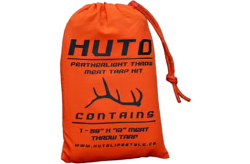 Image of Huto Lifestyle Meat Throw Tarp/Shelter, Regular, Orange, MEAT-TARP-REG