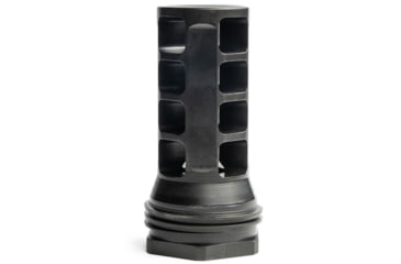 Image of HUXWRX QD Muzzle Brake, 5.56, 1/2x28, Titanum, Black, 1599