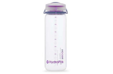 Image of HydraPak Recon Water Bottle, Clear / Iris &amp; Violet, 750 ml, BR01V