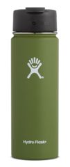 Image of Hydro Flask 20 oz. Wide Mouth Bottle w/Flip Lid, Olive, W20FP306