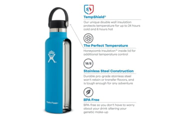 Image of Hydro Flask 21 oz Standard Mouth Flex Cap, Snapper, S21SX604