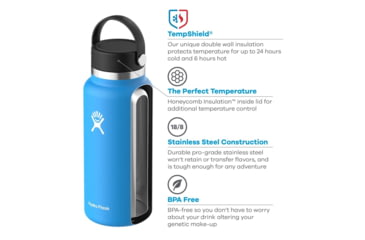 Image of Hydro Flask 64oz Wide Mouth Bottle, Laguna, W64BTS454