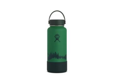 Image of Hydro Flask Escape Mountains 32 oz wi/ Wide Flex Cap and Forest Boot, Forest Sage, 32 oz W32TS307B