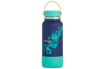 Image of Hydro Flask Limited Edition Scenic Trails Wide Mouth Water Bottle, Acai/Appalachian Trail, 32 oz, STW32BTS463AT