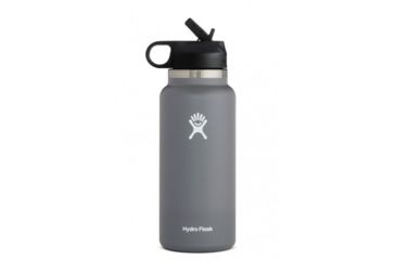 Image of Hydro Flask Wide Mouth Bottle with Straw Lid, Stone, 32 oz., W32BSW010