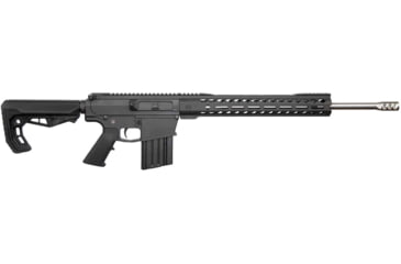 Image of Hyperion Munitions Precision Series Rifle, 6.5mm Creedmoor, 20in SS Barrel, 416R Stainless Steel, Polymer Grip, 1-10 Twist, Minos, Compensator, Black, One Size, T-10003-BLK