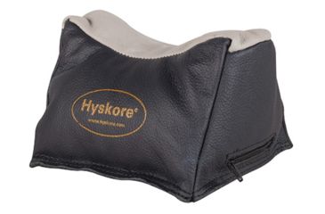 Image of Hyskore Utility Leather Shooting Rest Bag, Black / Gray, 30172