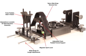 Image of Hyskore Parallax Rifle Cleaning And Sighting Rest, Black, 30022