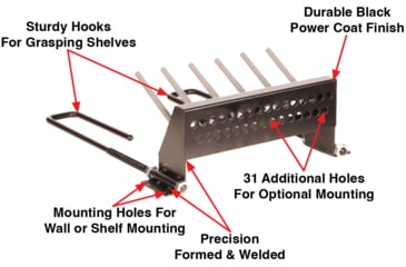 Image of Hyskore Six Gun Speed Rack, Black, 30251