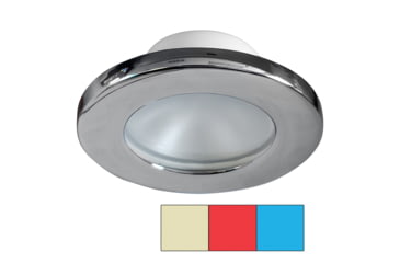 Image of I2Systems Inc Apeiron A3120 Screw Mount LED Light, Red/ Warm White/ Blue/ Chrome Finish, A3120Z-11HCE