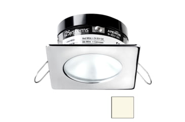 Image of I2Systems Inc Apeiron A503 3W LED Spring Square/ Round Mount Light, Neutral White/Polished Chrome Finish, A503-12BBD