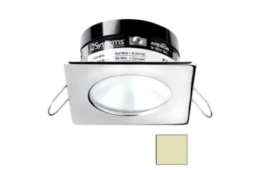 Image of I2Systems Inc Apeiron A503 3W LED Spring Square/ Round Mount Light, Warm White/Polished Chrome Finish, A503-12CBBR