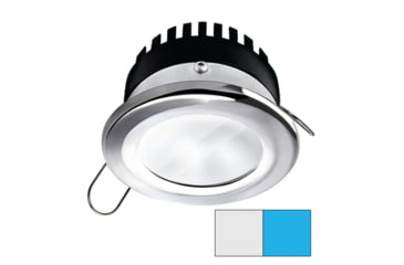 Image of I2Systems Inc Apeiron A506 6W LED Spring Round Mount Light, Cool White /Blue/Polished Chrome Finish, A506-11AAG-E