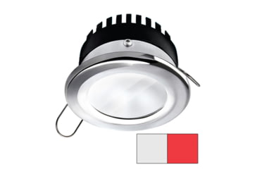 Image of I2Systems Inc Apeiron A506 6W LED Spring Round Mount Light, Cool White /Red/Polished Chrome Finish, A506-11AAG-H